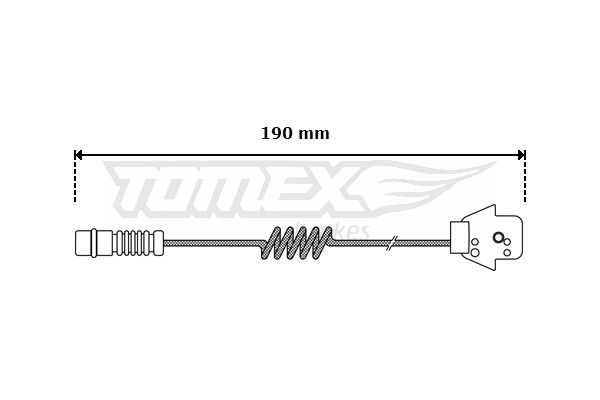 TOMEX BRAKES Kulumisenilmaisin, jarrupala TX 30-05